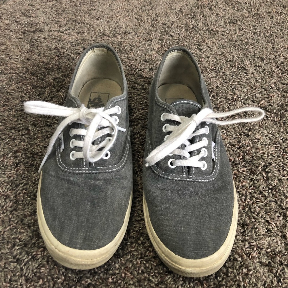 Gray Canvas Vans